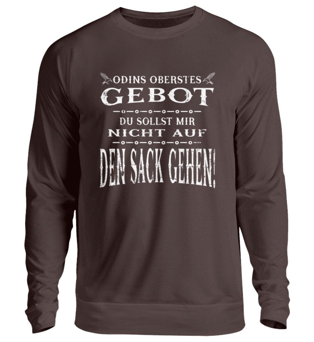 Lustiges Wikinger Sweatshirt - "Odins Oberstes Gebot: Du Sollst Mir Nicht Auf Den Sack Gehen!" - Nordic Viking Wear