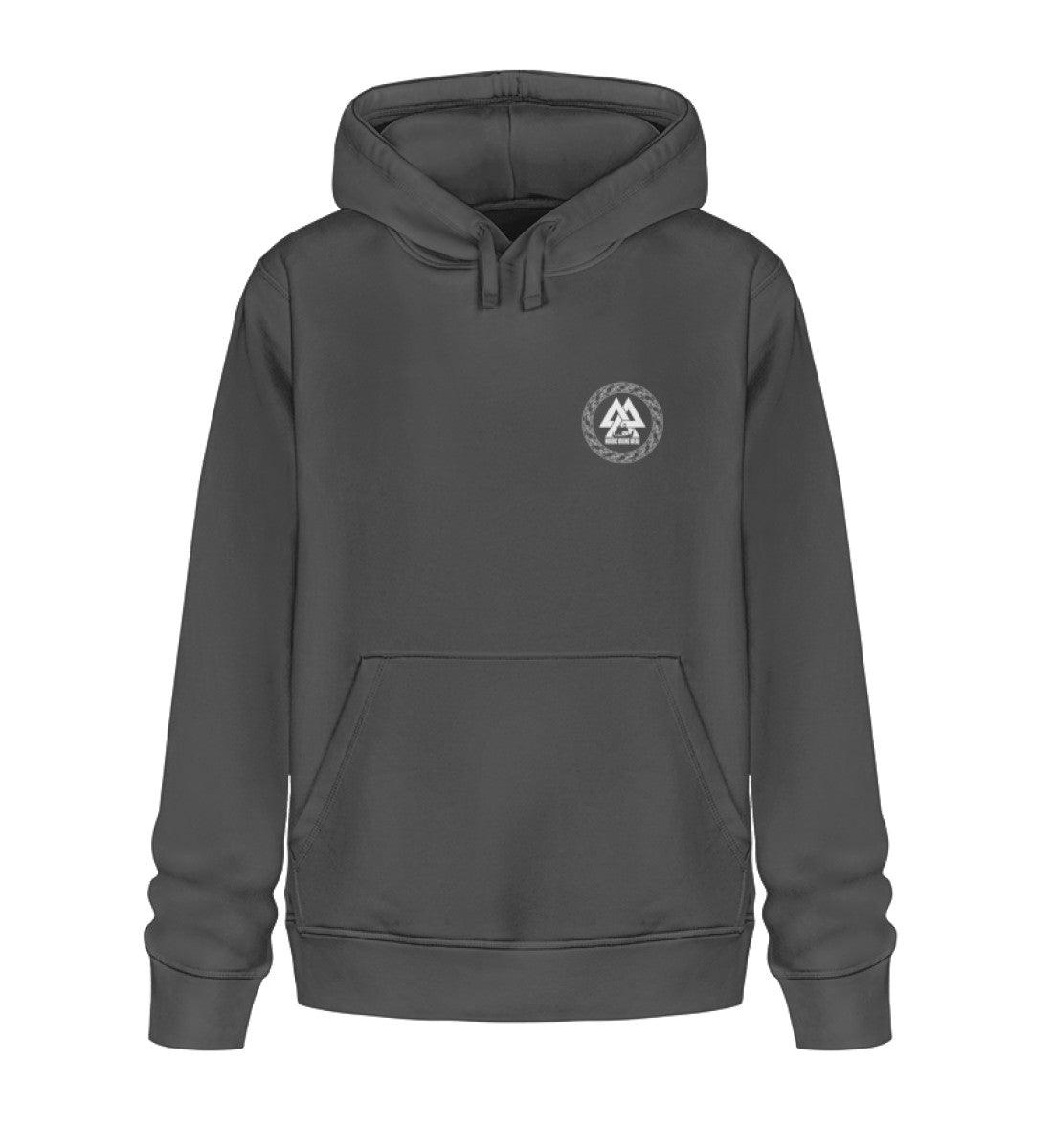 Wikinger Premium Hoodie – Thors Hammer mit Blutadler und Binde-Runen - Nordic Viking Wear