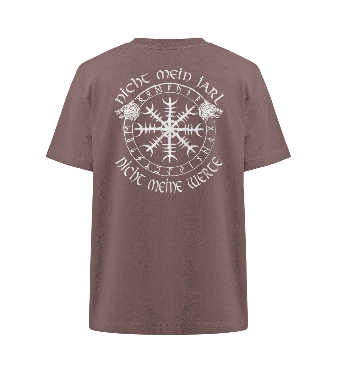 Wikinger Oversized Shirt Nicht Mein Jarl Nicht Meine Werte - Freestyler Heavy Oversized T-Shirt ST/ST - Nordic Viking Wear