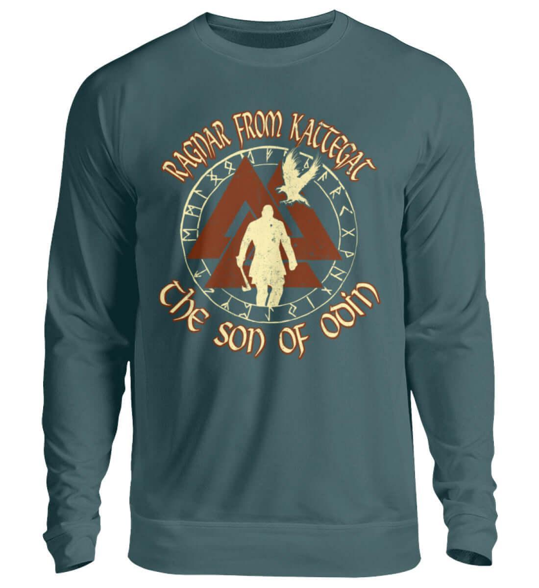 Ragnar Lothbrok Viking Sweatshirt - Nordic Mythology Warrior Tee - Odin's Son Valhalla Apparel - Nordic Viking Wear