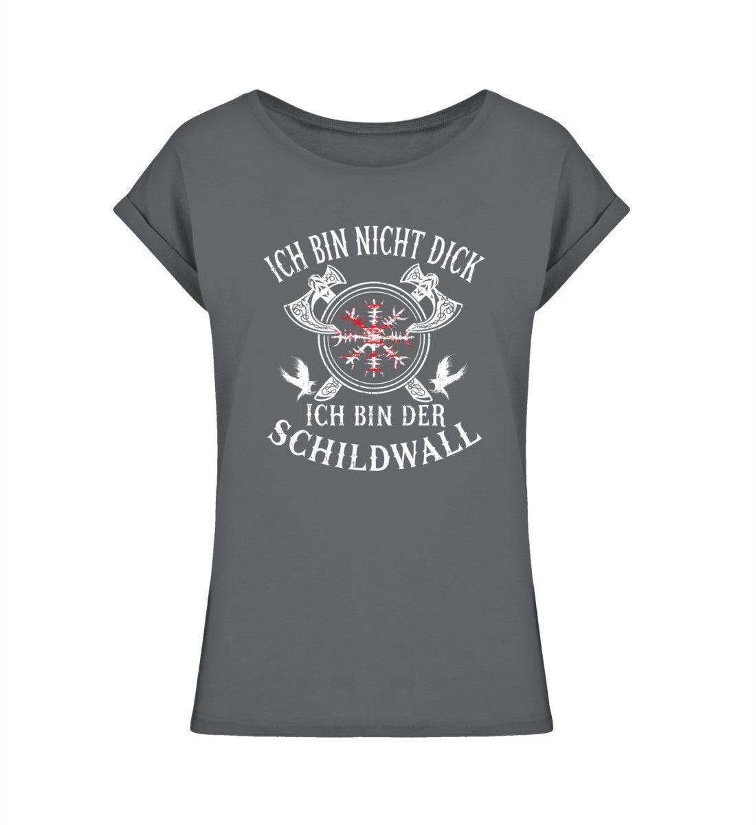 Schildmaiden Extended Shirt „Ich bin nicht dick, ich bin der Schildwall“ 2.0 - Nordic Viking Wear