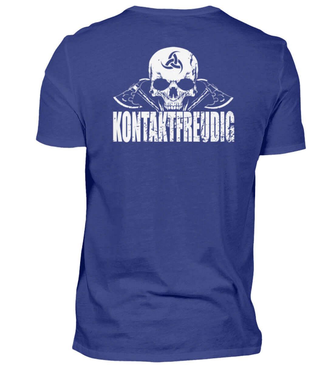 Wikinger Premiumshirt 'Kontaktfreudig' – Schwarzer Humor und Stil - Nordic Viking Wear