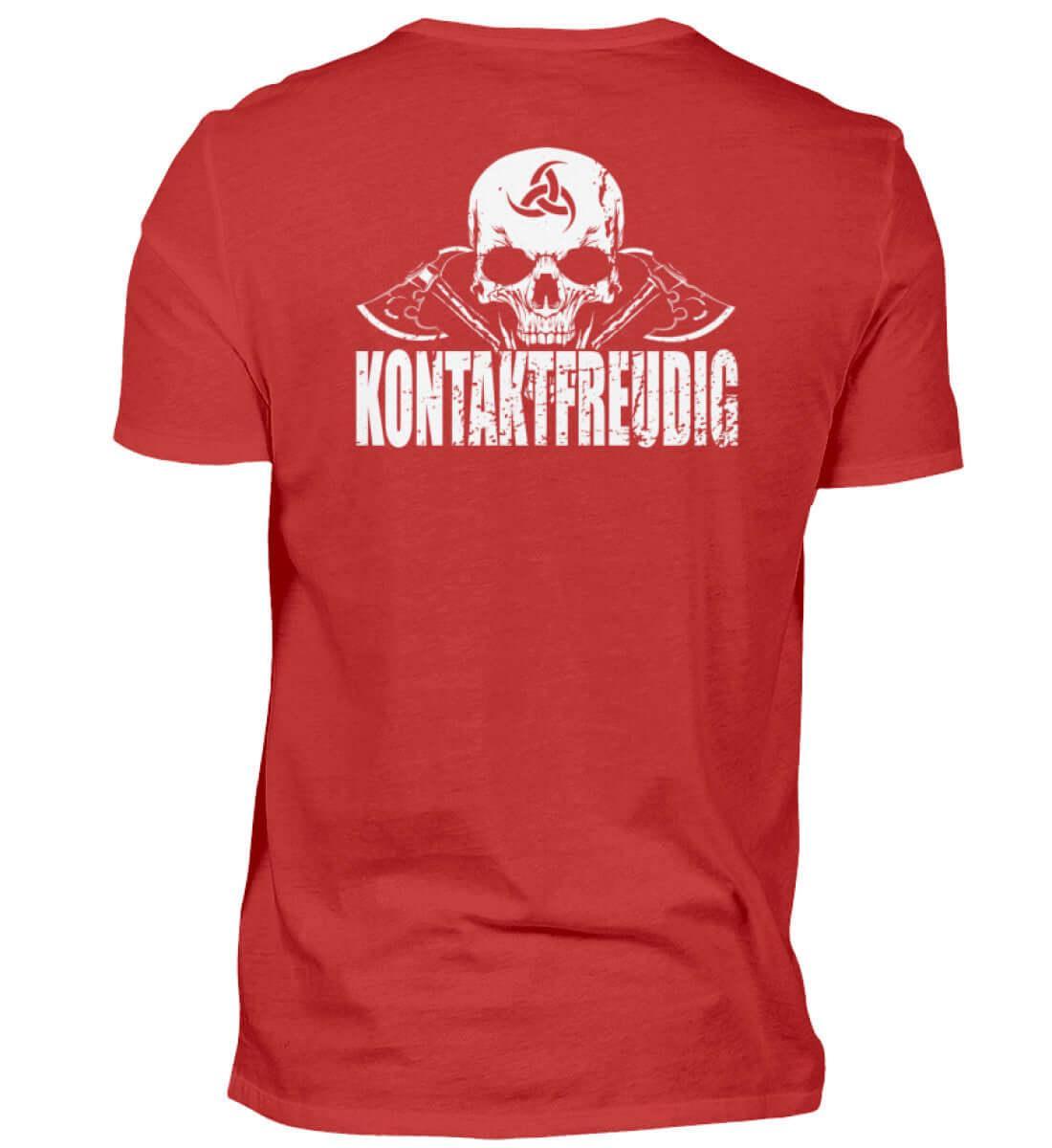 Wikinger Premiumshirt 'Kontaktfreudig' – Schwarzer Humor und Stil - Nordic Viking Wear