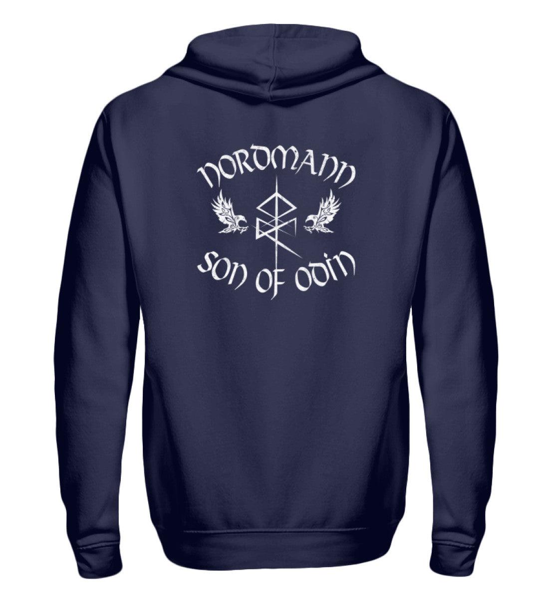 ⚔ Nordmann – Son of Odin Zipp-Hoodie | Wikinger Kapuzenjacke für echte Krieger ⚔ - Nordic Viking Wear