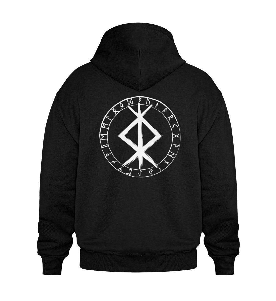 Wikinger Heavy Vintage Hoodie - Schutz-Binderune - Nordic Viking Wear