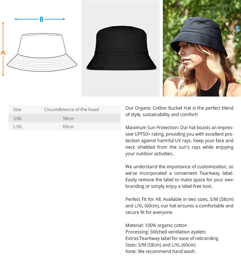 Wikinger Organic Bucket Hat mit Vegvisir – Navigiere mit Stil und Nachhaltigkeit - Nordic Viking Wear