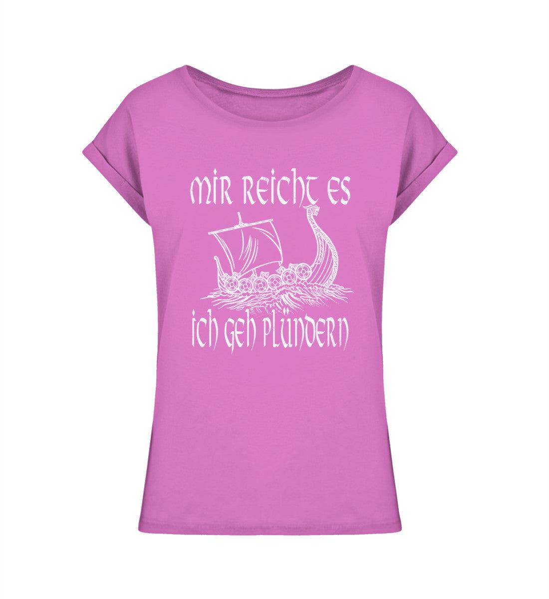 Schildmaiden Extended Shirt – "Mir reicht es, ich gehe plündern" Wikingerschiff - Nordic Viking Wear