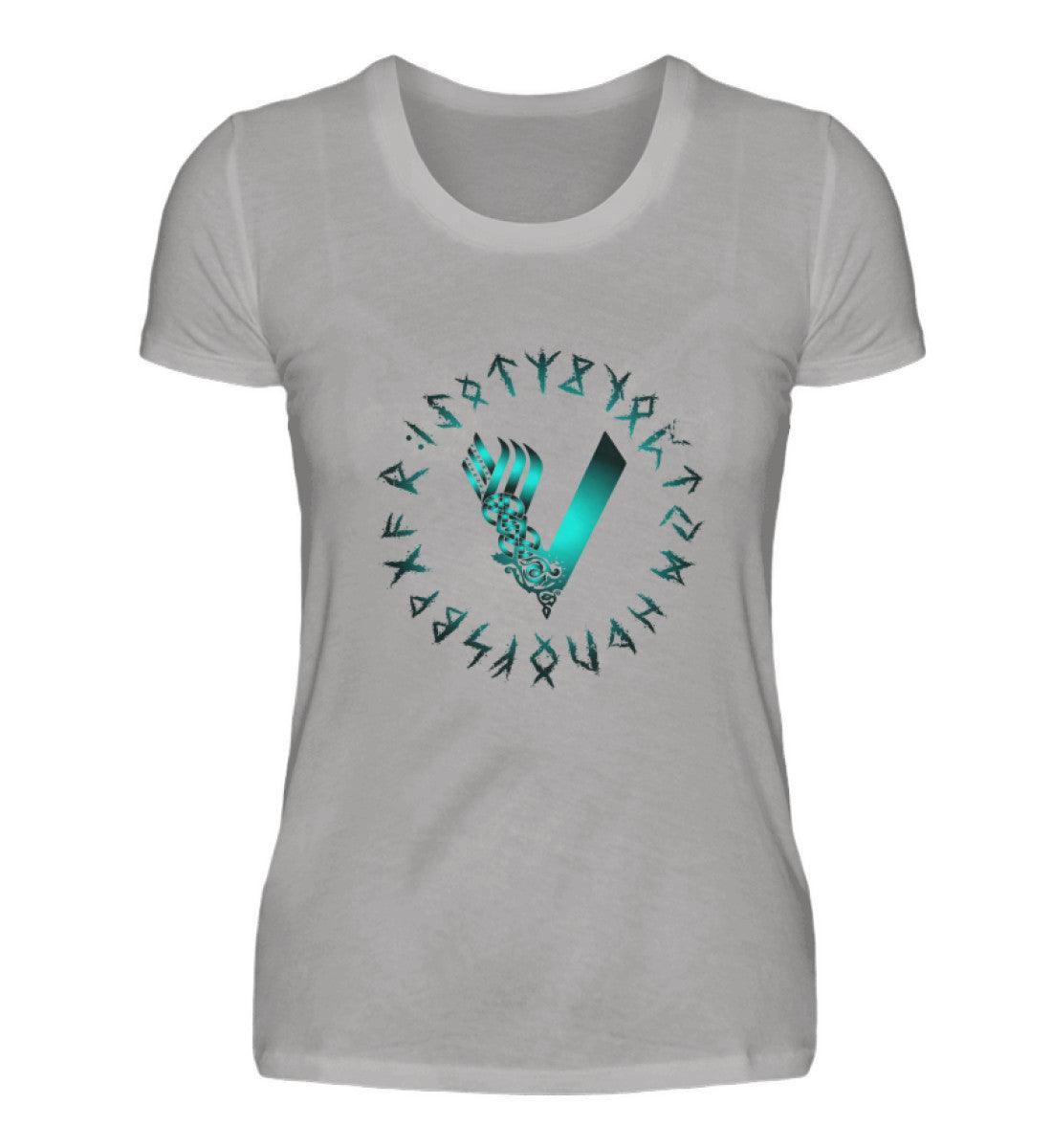 Schildmaiden Premiumshirt mit Runen und Keltischem Design – Nordische Mystik für wahre Krieger - Nordic Viking Wear