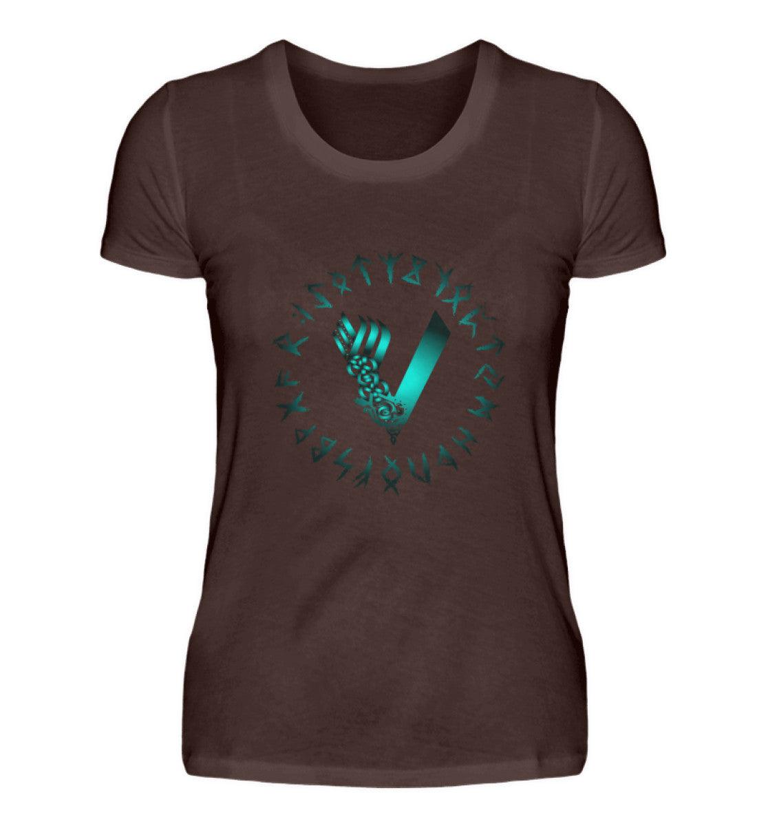 Schildmaiden Premiumshirt mit Runen und Keltischem Design – Nordische Mystik für wahre Krieger - Nordic Viking Wear