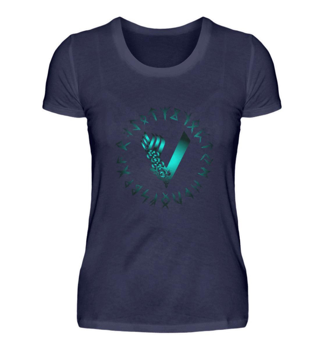 Schildmaiden Premiumshirt mit Runen und Keltischem Design – Nordische Mystik für wahre Krieger - Nordic Viking Wear