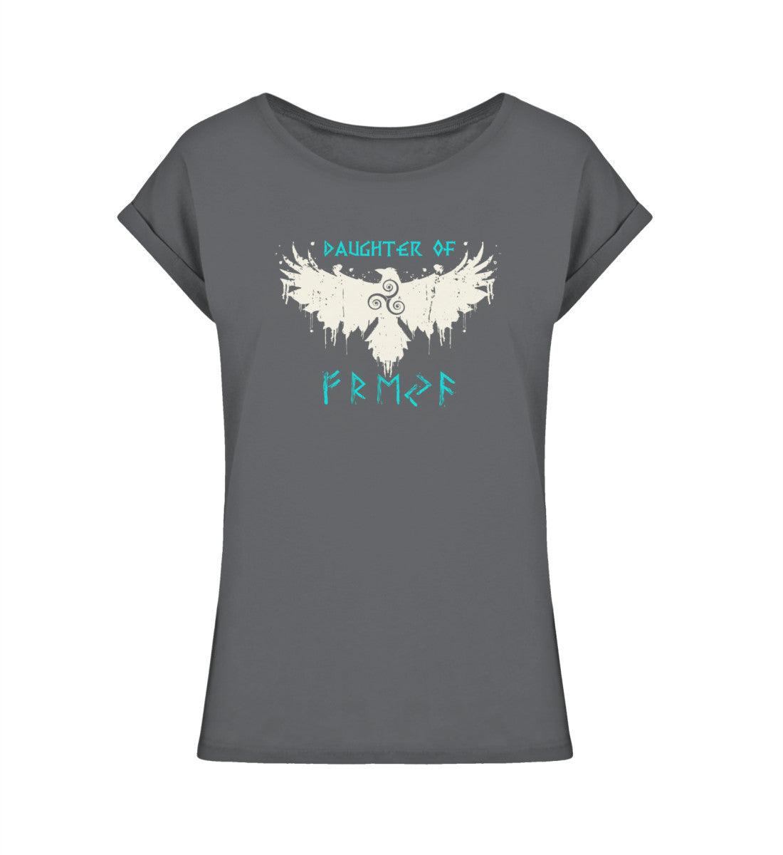 Schildmaiden Extended Shirt – Daughter of Freyja mit Runen & Raben - Nordic Viking Wear