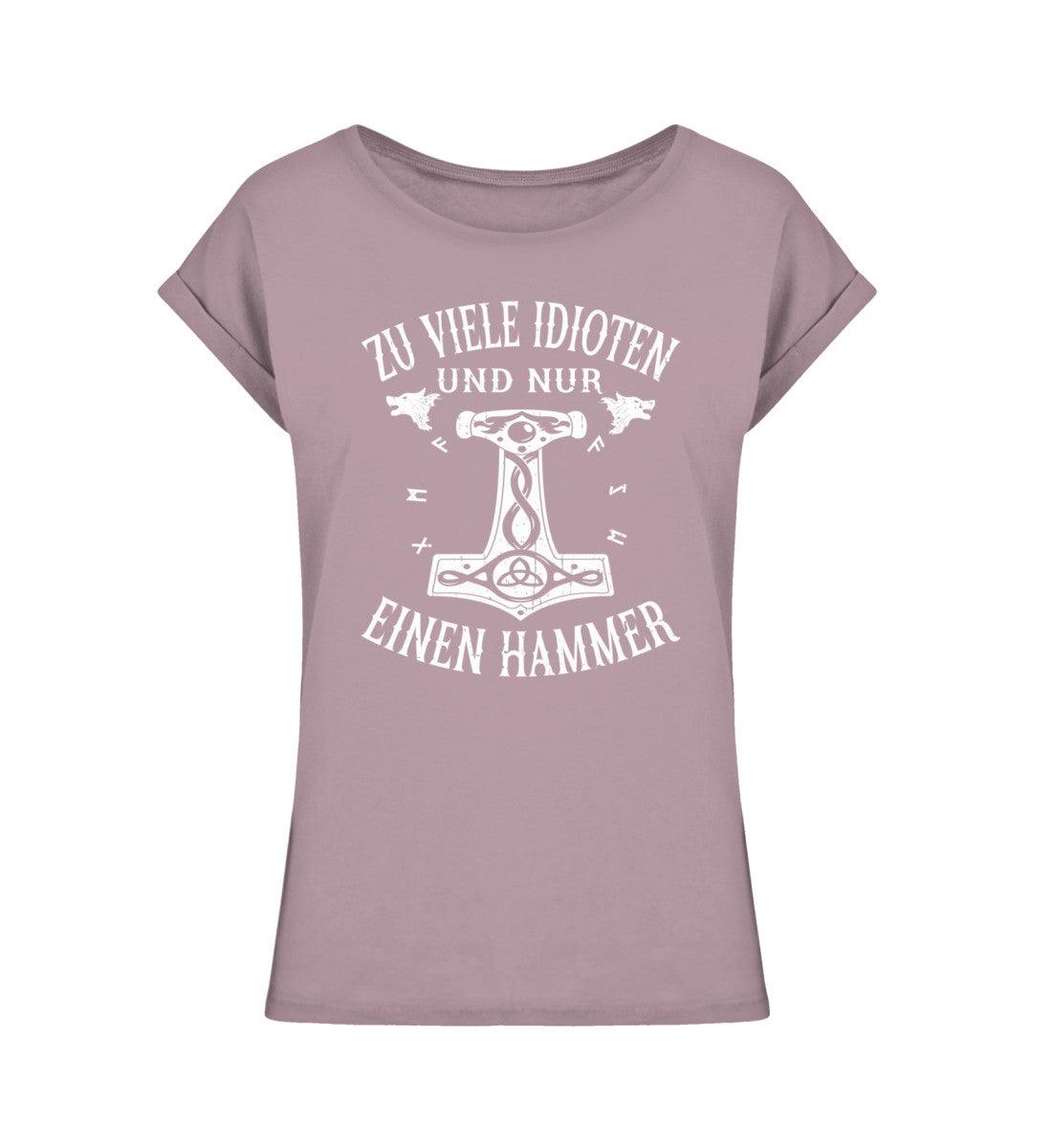 Schildmaiden Extended Shirt – "Zu viele Idioten und nur einen Hammer" - Nordic Viking Wear