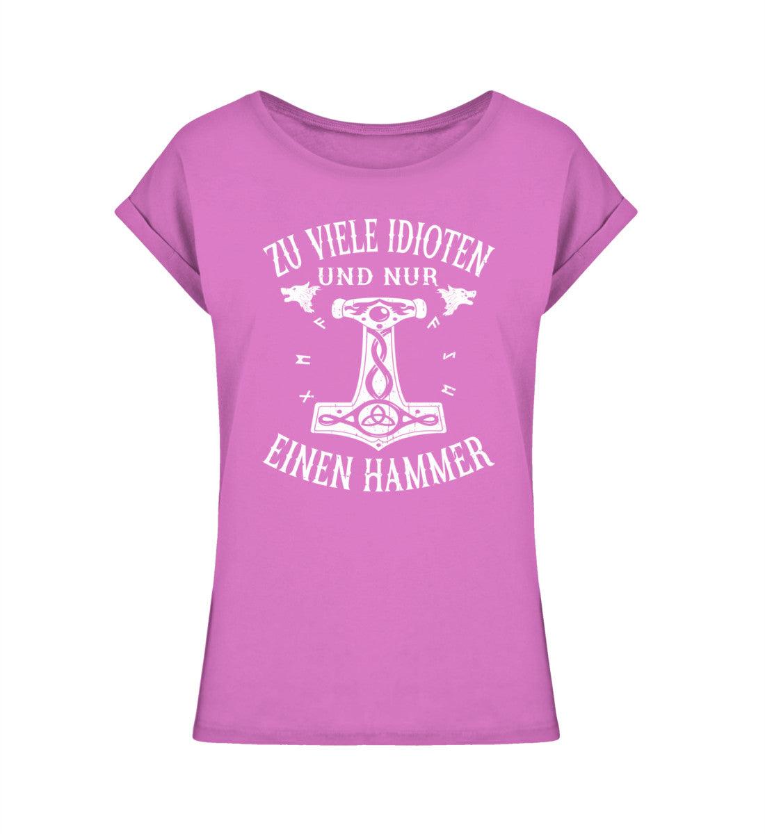 Schildmaiden Extended Shirt – "Zu viele Idioten und nur einen Hammer" - Nordic Viking Wear