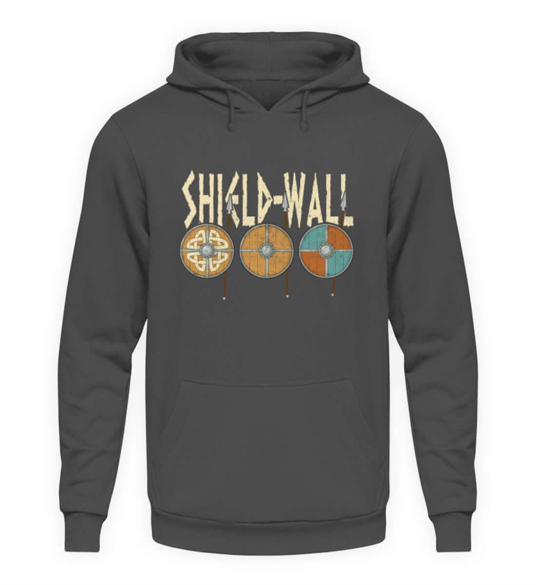 Wikinger Shield-Wall Hoodie - Krieger Verteidigungslinie - Nordische Schlacht Bekleidung - Nordic Viking Wear