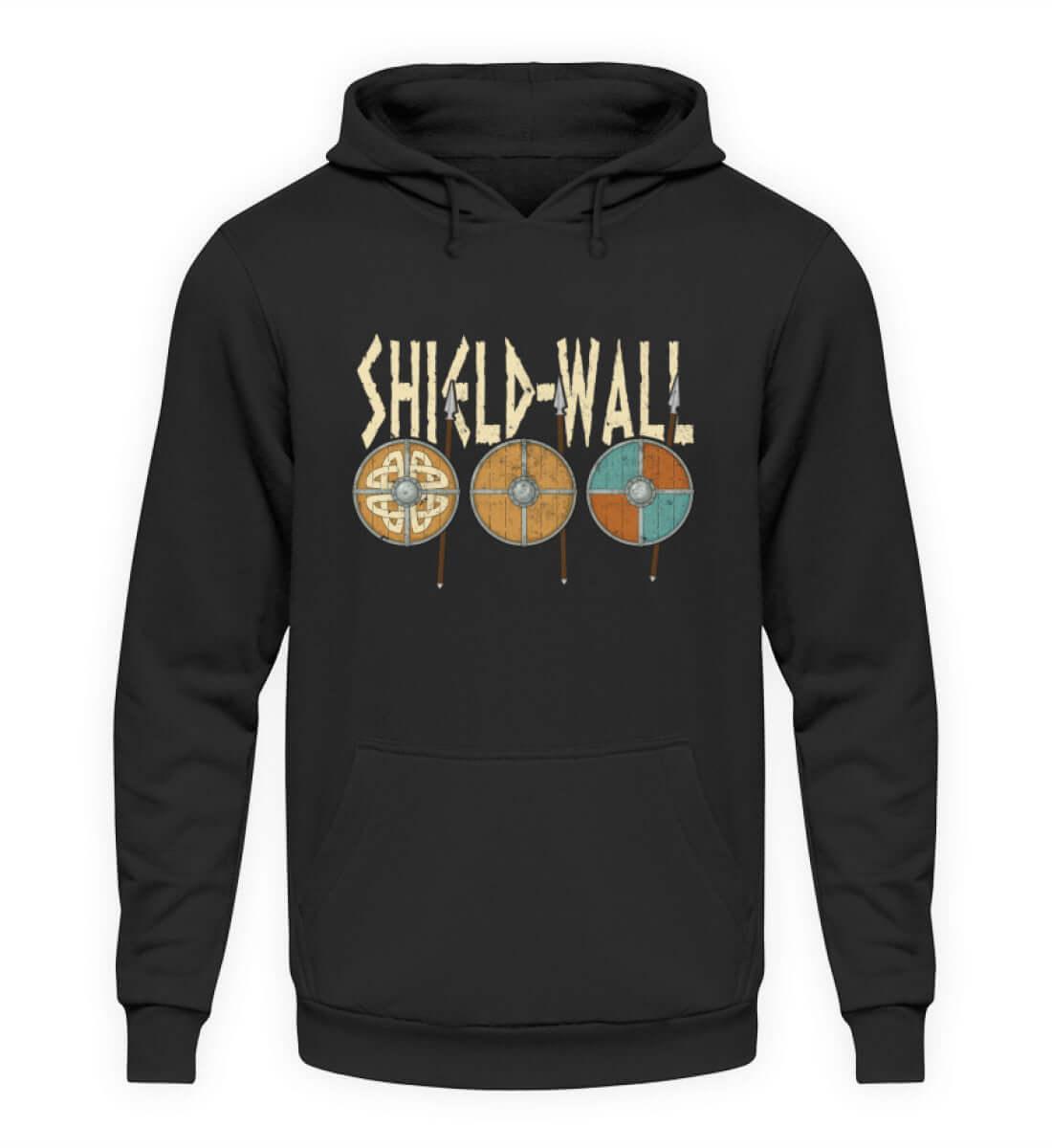 Wikinger Shield-Wall Hoodie - Krieger Verteidigungslinie - Nordische Schlacht Bekleidung - Nordic Viking Wear