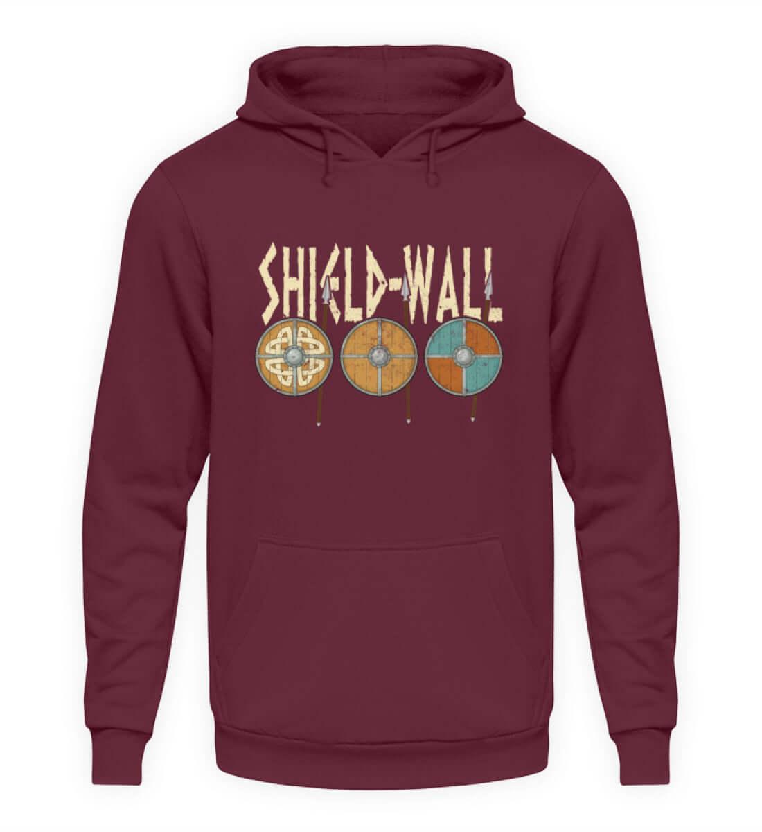 Wikinger Shield-Wall Hoodie - Krieger Verteidigungslinie - Nordische Schlacht Bekleidung - Nordic Viking Wear