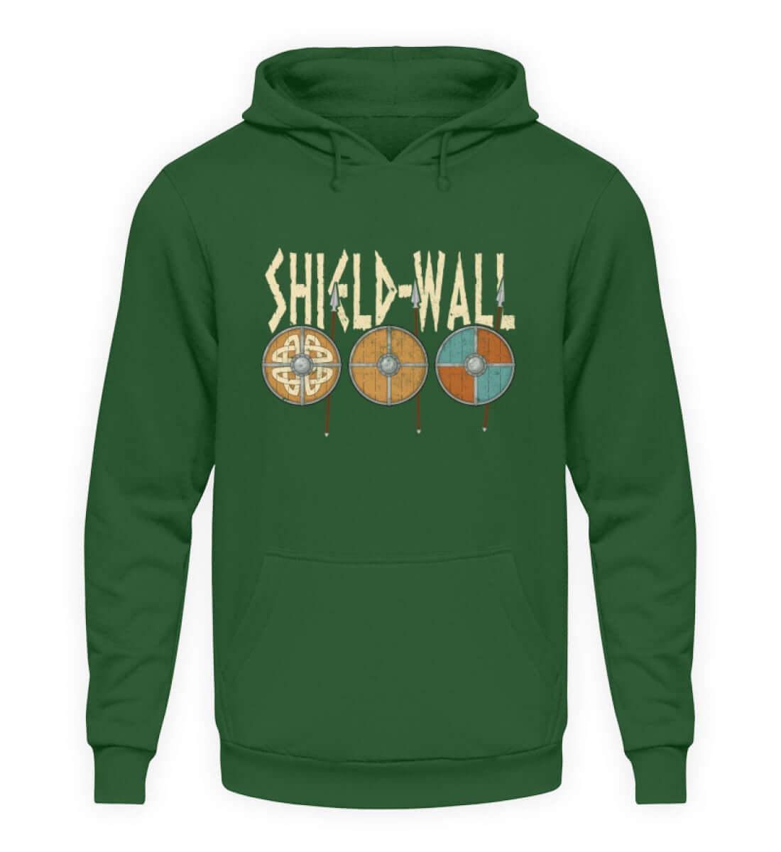 Wikinger Shield-Wall Hoodie - Krieger Verteidigungslinie - Nordische Schlacht Bekleidung - Nordic Viking Wear