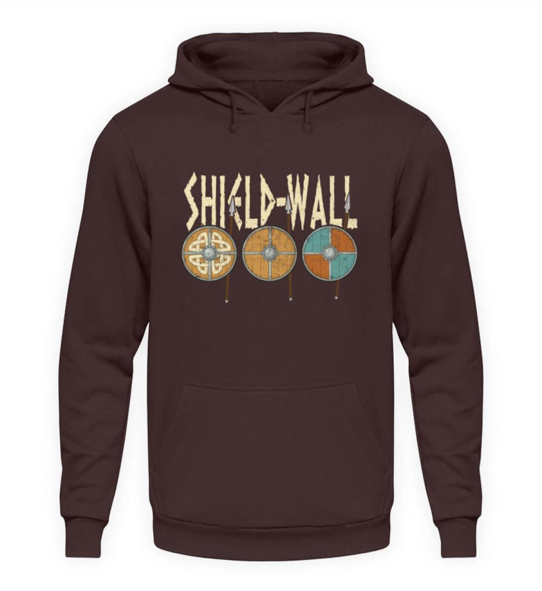 Wikinger Shield-Wall Hoodie - Krieger Verteidigungslinie - Nordische Schlacht Bekleidung - Nordic Viking Wear
