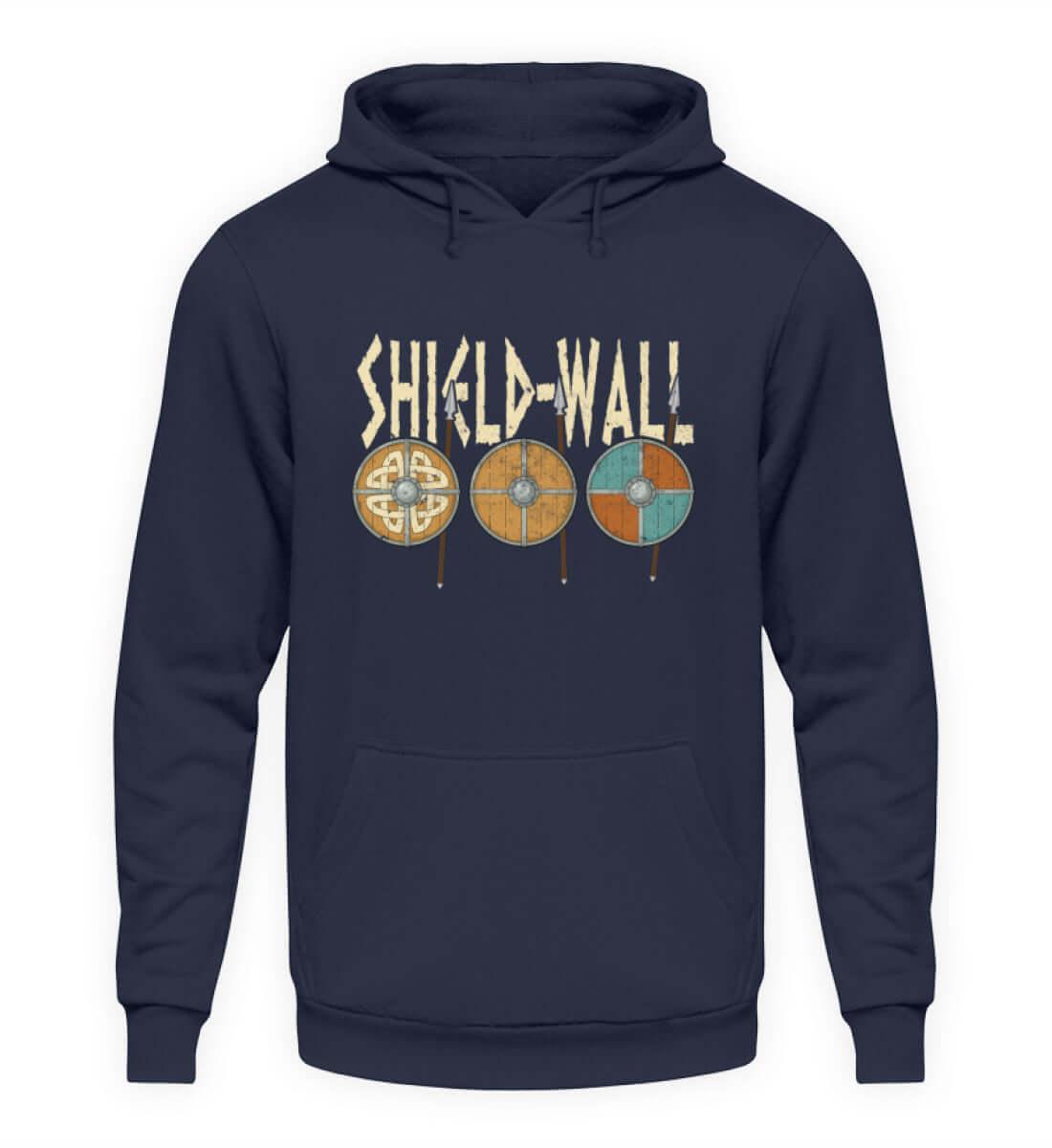 Wikinger Shield-Wall Hoodie - Krieger Verteidigungslinie - Nordische Schlacht Bekleidung - Nordic Viking Wear
