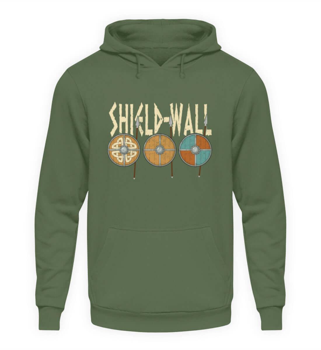 Wikinger Shield-Wall Hoodie - Krieger Verteidigungslinie - Nordische Schlacht Bekleidung - Nordic Viking Wear