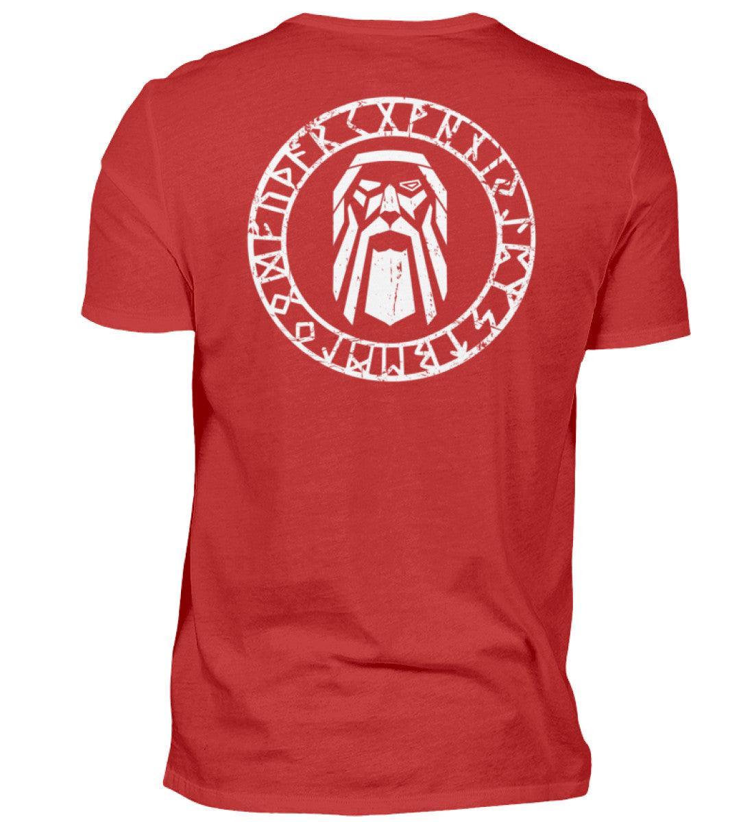 Odin im Runenkreis Wikinger– Mystisches Symbol-Premiumshirt - Nordic Viking Wear