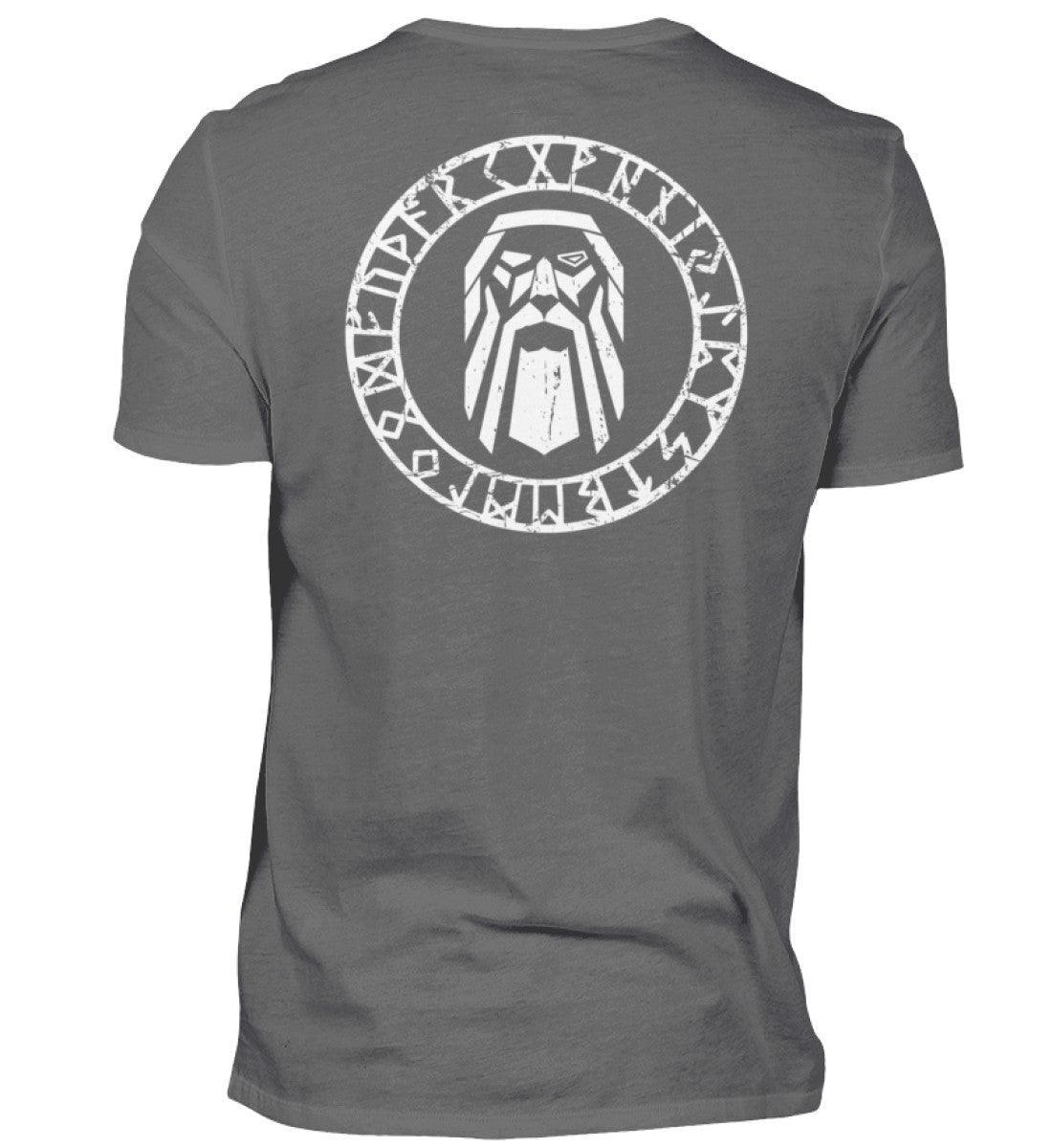 Odin im Runenkreis Wikinger– Mystisches Symbol-Premiumshirt - Nordic Viking Wear