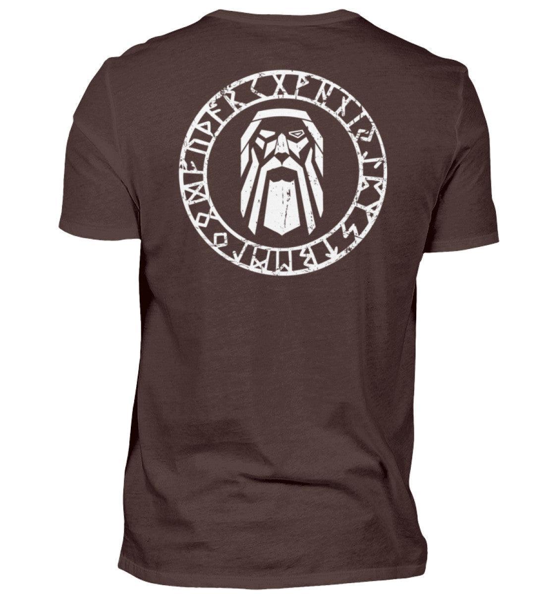 Odin im Runenkreis Wikinger– Mystisches Symbol-Premiumshirt - Nordic Viking Wear