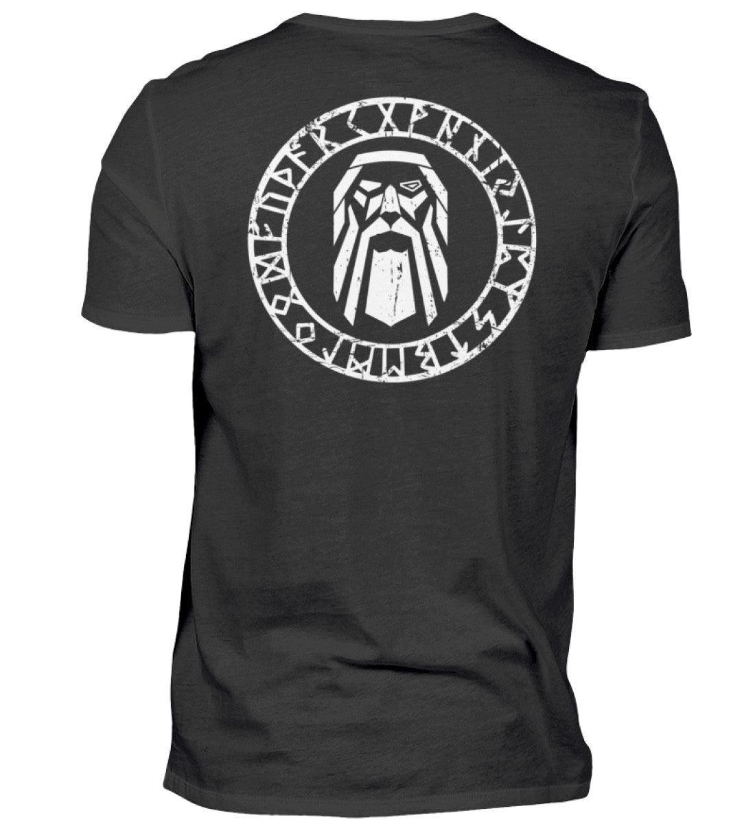 Odin im Runenkreis Wikinger– Mystisches Symbol-Premiumshirt - Nordic Viking Wear