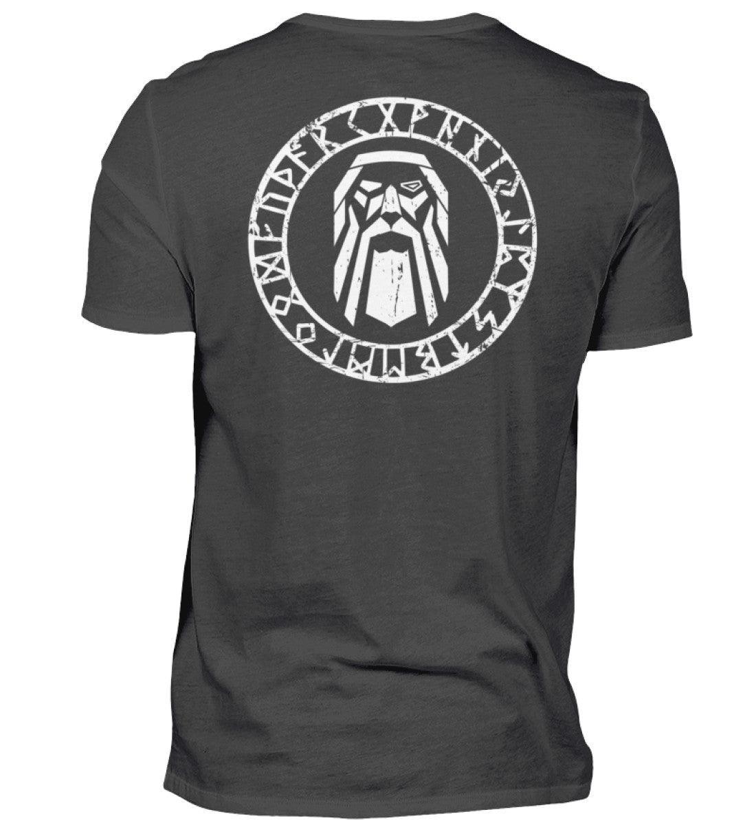 Odin im Runenkreis Wikinger– Mystisches Symbol-Premiumshirt - Nordic Viking Wear
