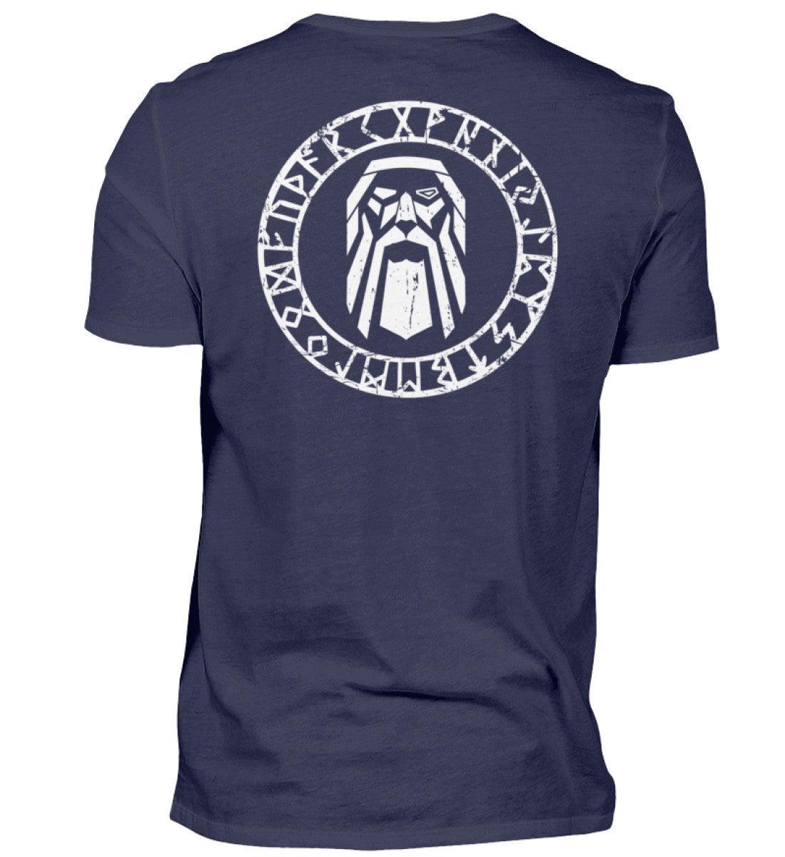 Odin im Runenkreis Wikinger– Mystisches Symbol-Premiumshirt - Nordic Viking Wear