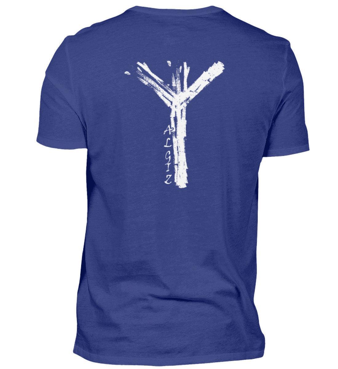 Wikinger Premiumshirt mit Algiz-Rune – Front und Backprint mit Nordischer Schutzrune - Nordic Viking Wear