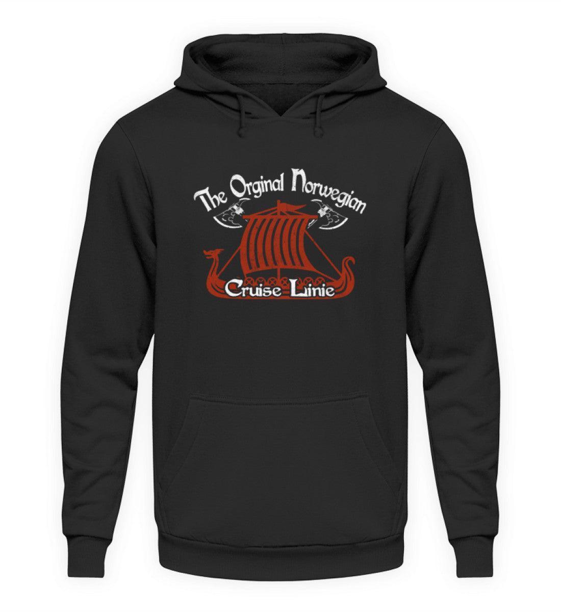 Wikinger Hoodie - "The Original Norwegian Cruise Linie" - Nordic Viking Wear