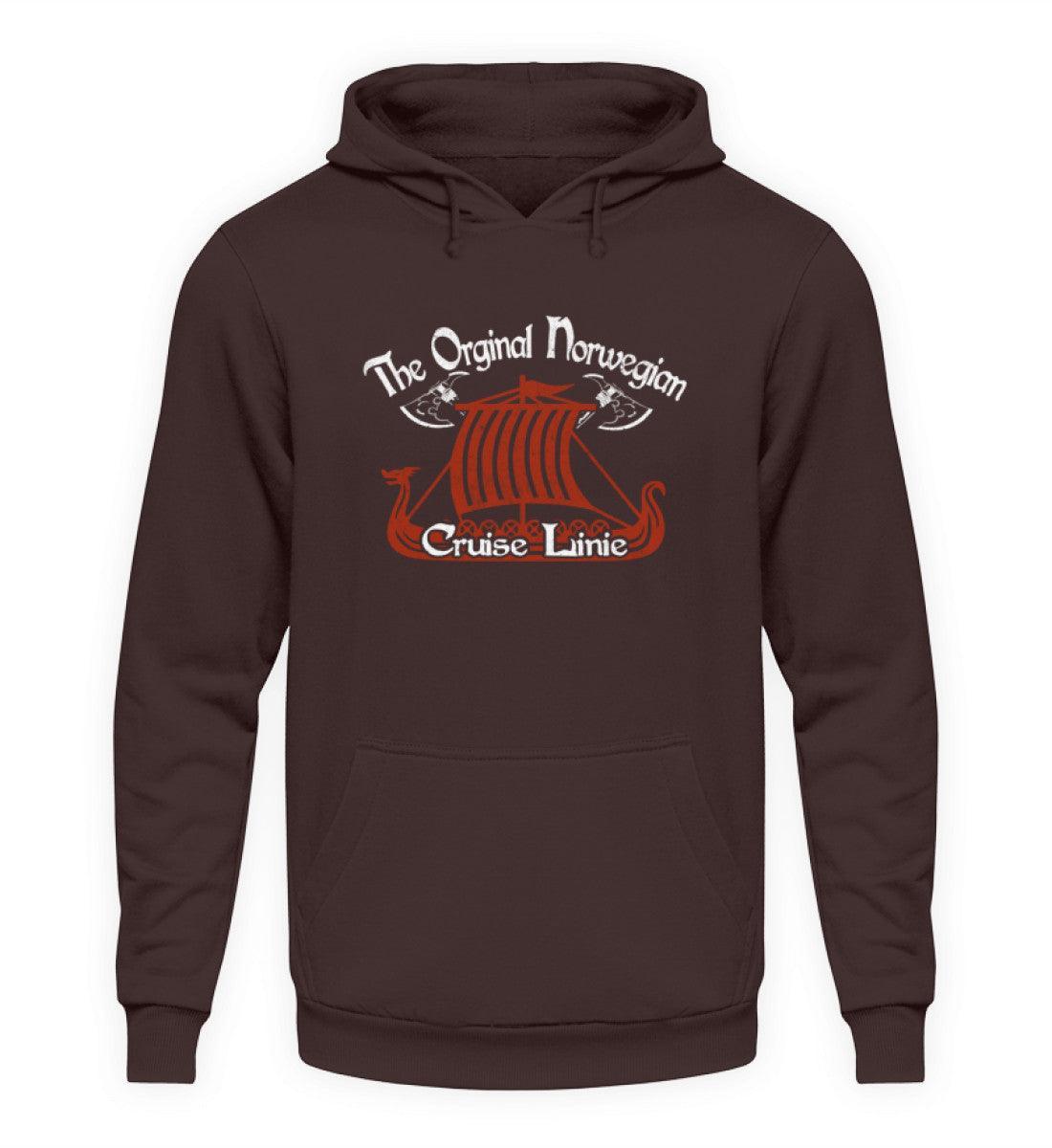 Wikinger Hoodie - "The Original Norwegian Cruise Linie" - Nordic Viking Wear