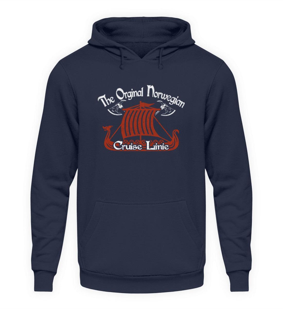 Wikinger Hoodie - "The Original Norwegian Cruise Linie" - Nordic Viking Wear