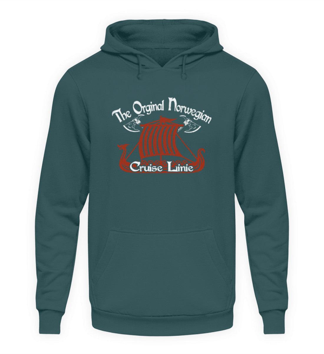 Wikinger Hoodie - "The Original Norwegian Cruise Linie" - Nordic Viking Wear