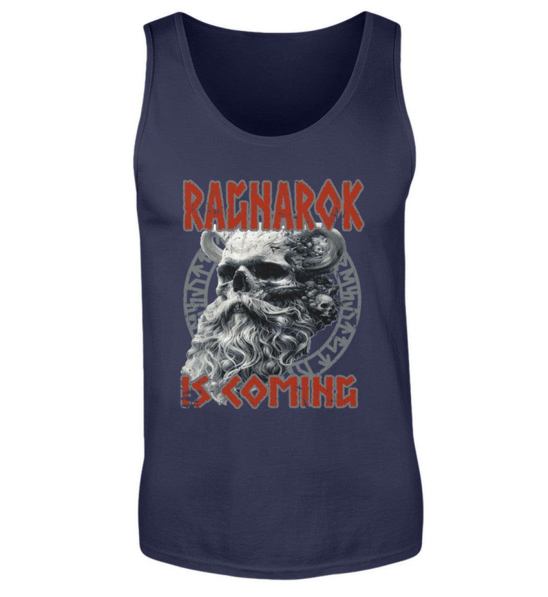 Wikinger-Tanktop "Ragnarok is Coming" – Nordische Mythologie, Krieger-Skull-Design - Nordic Viking Wear