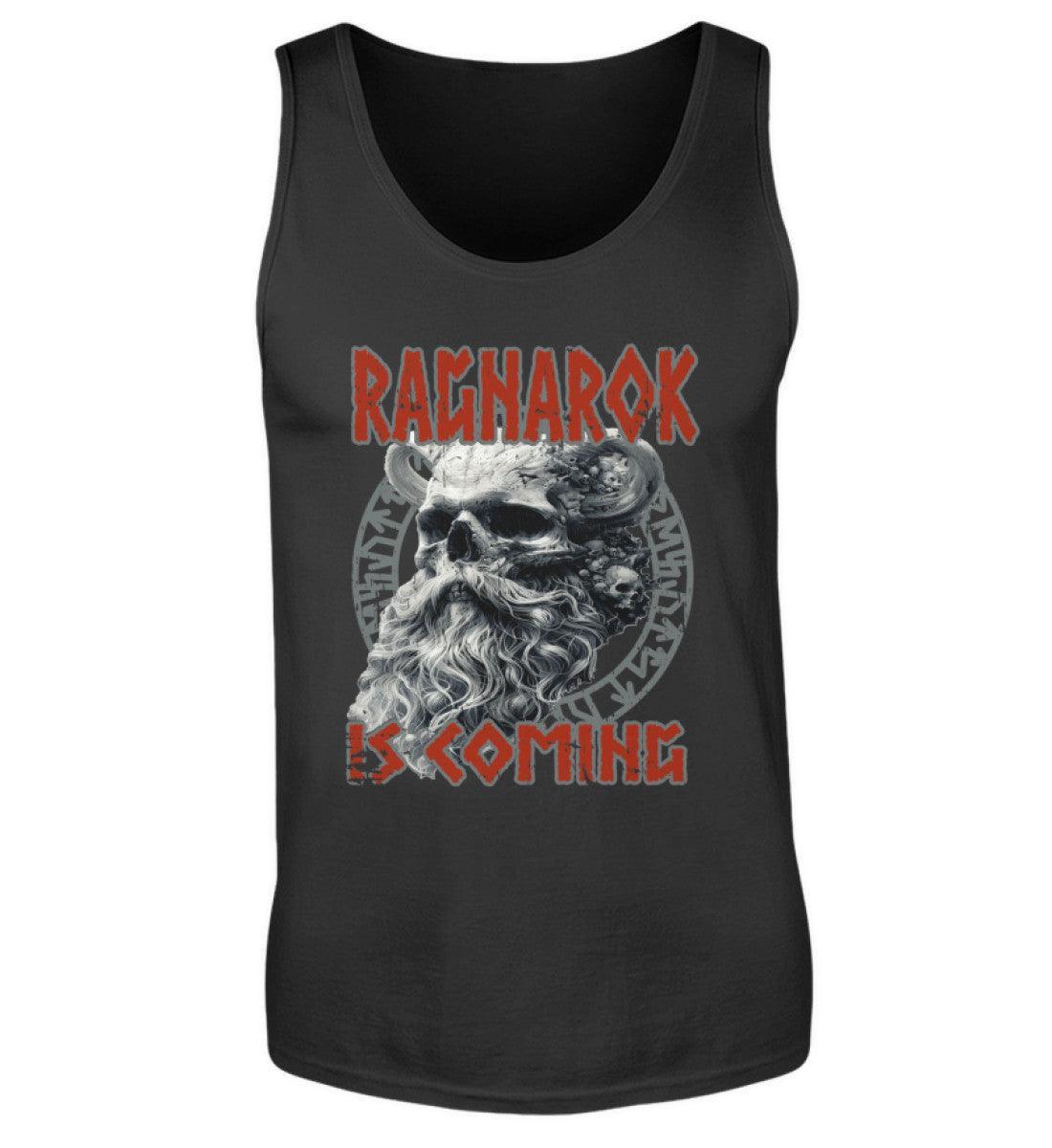 Wikinger-Tanktop "Ragnarok is Coming" – Nordische Mythologie, Krieger-Skull-Design - Nordic Viking Wear