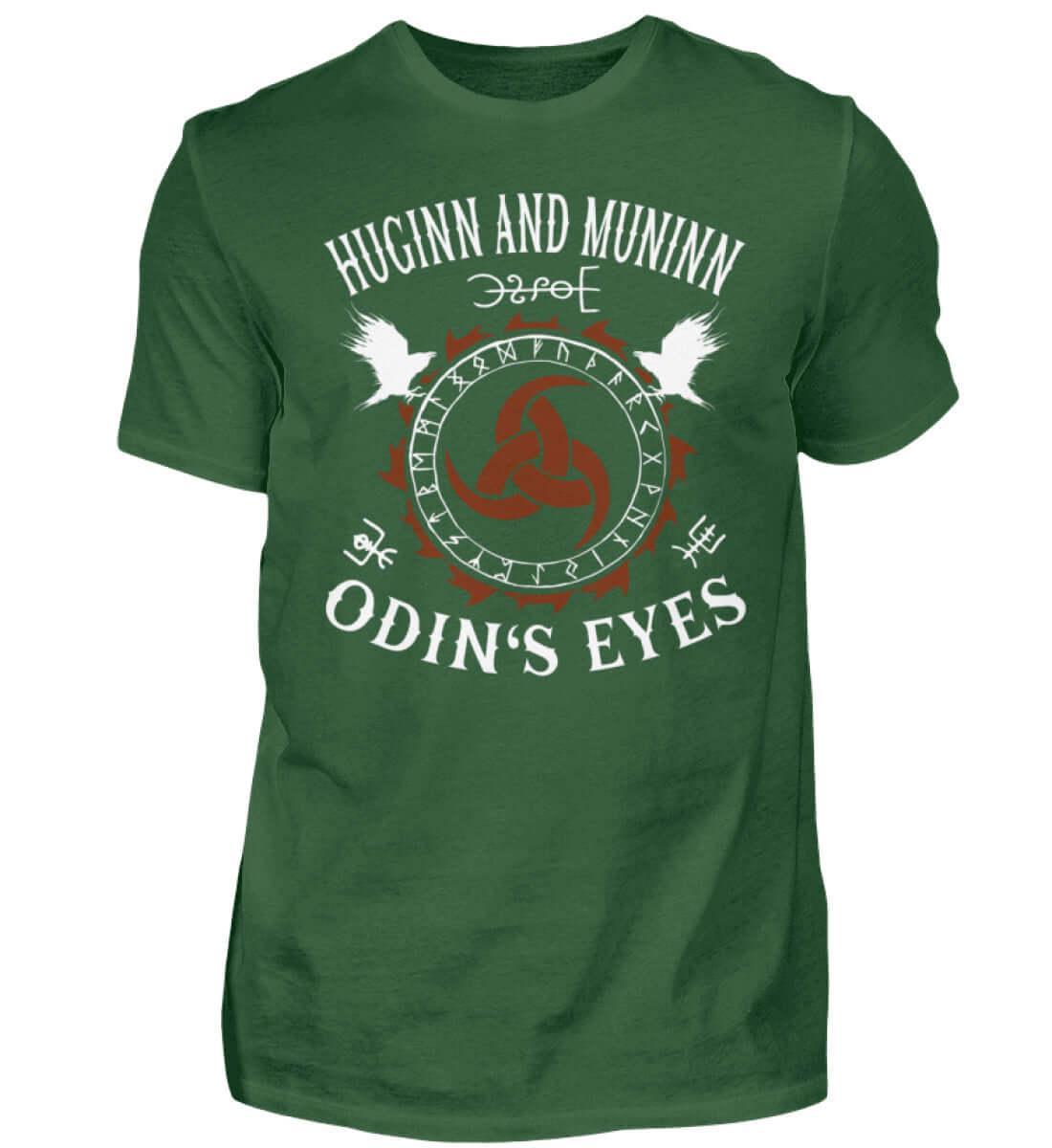 Wikinger Standart-Shirt "Huginn und Muninn - Odins Augen" Front Print - Nordic Viking Wear