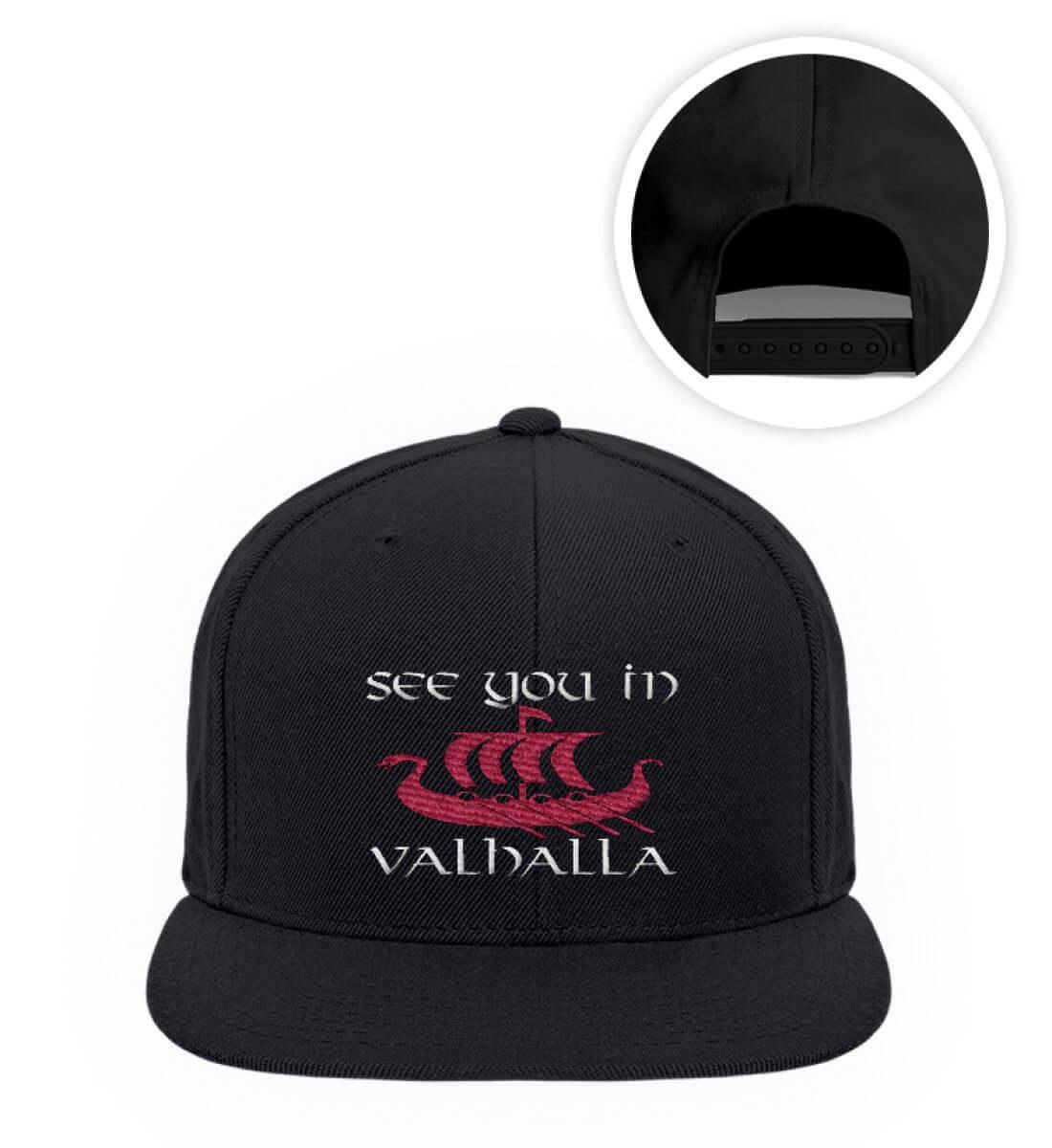 Wikinger/Schildmaiden Premium Snapback "See You In Valhalla " – Ein letzter Gruß in Ehre - Nordic Viking Wear