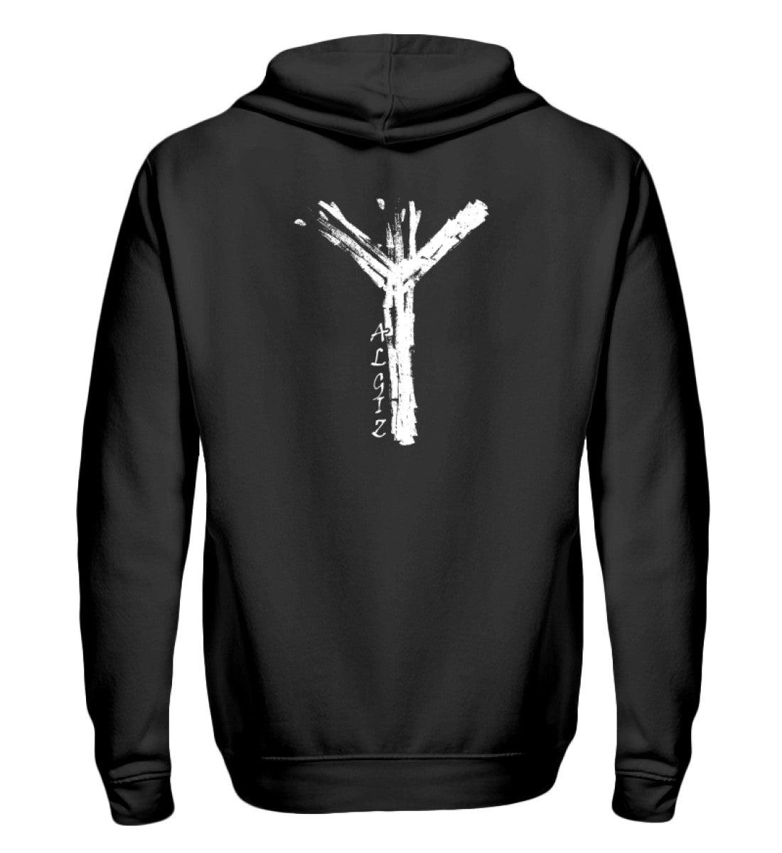🛡️ Algiz Rune – Der Schutz der Götter auf deinem Hoodie ⚡ - Nordic Viking Wear