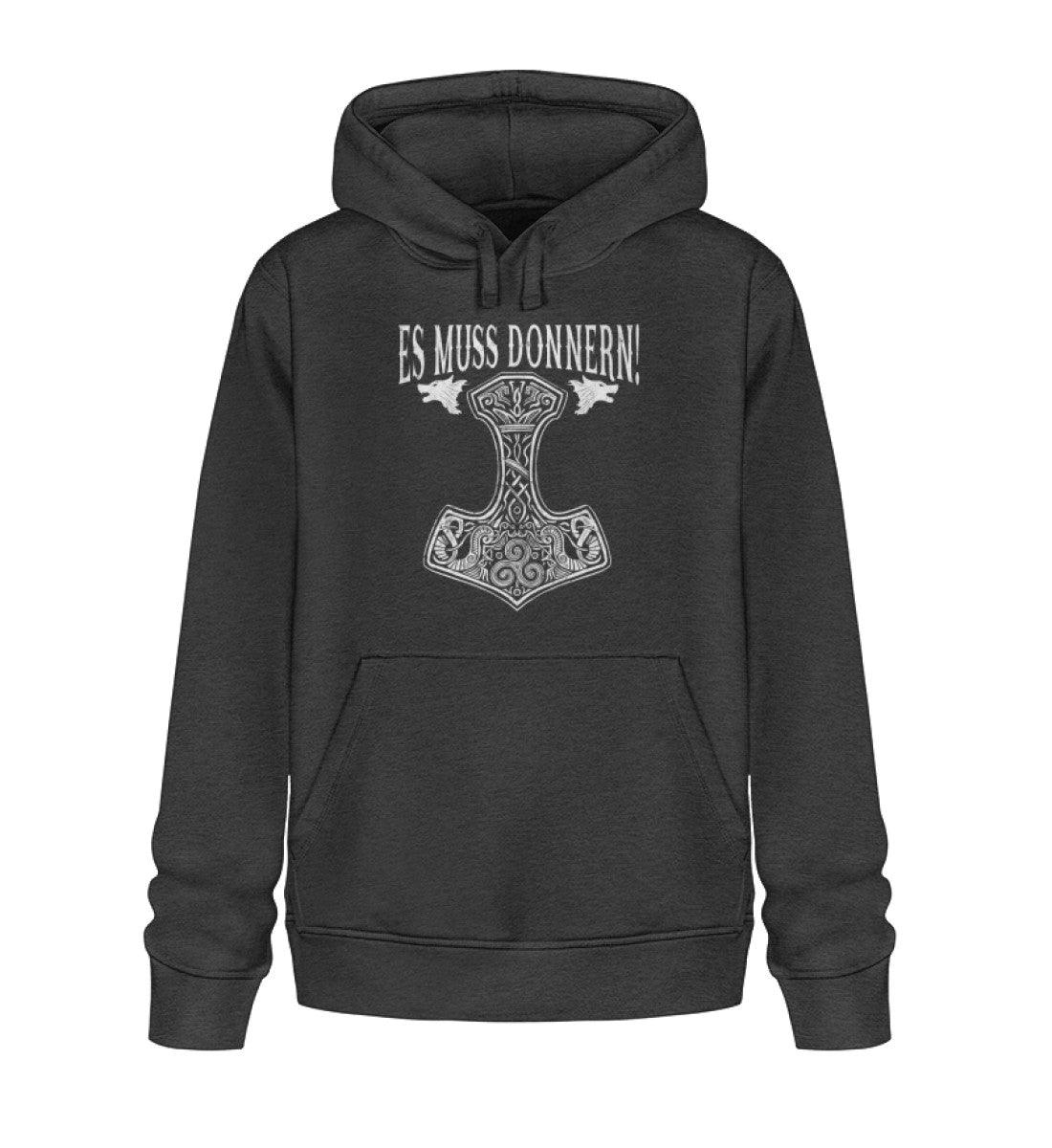 Es Muss Donnern Thors Hammer Premium Hoodie - Unisex Organic Hoodie 2.0 ST/ST - Nordic Viking Wear