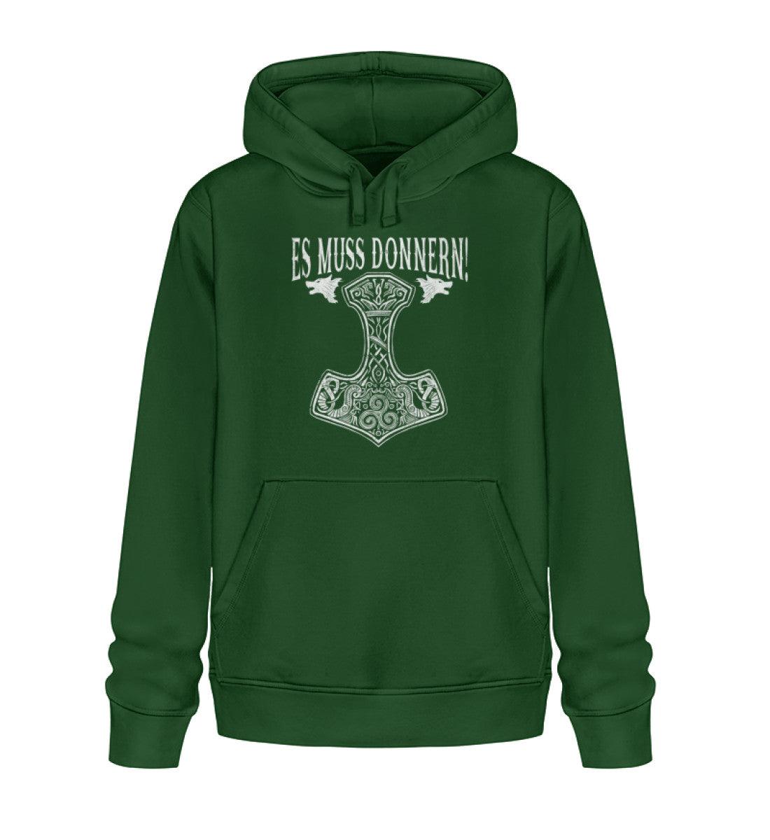 Es Muss Donnern Thors Hammer Premium Hoodie - Unisex Organic Hoodie 2.0 ST/ST - Nordic Viking Wear