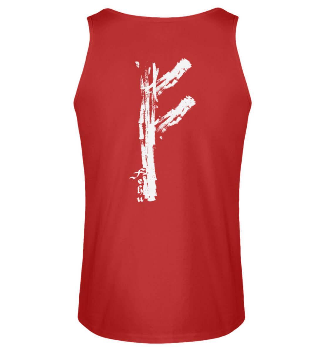 Wikinger Fehu Runen Backprint Tanktop - Symbol für Wohlstand und Energie - Nordic Viking Wear