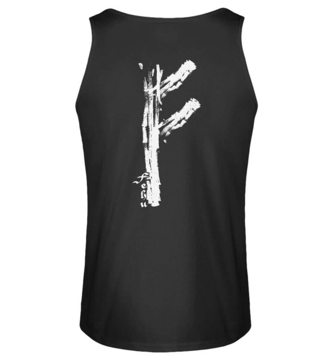 Wikinger Fehu Runen Backprint Tanktop - Symbol für Wohlstand und Energie - Nordic Viking Wear