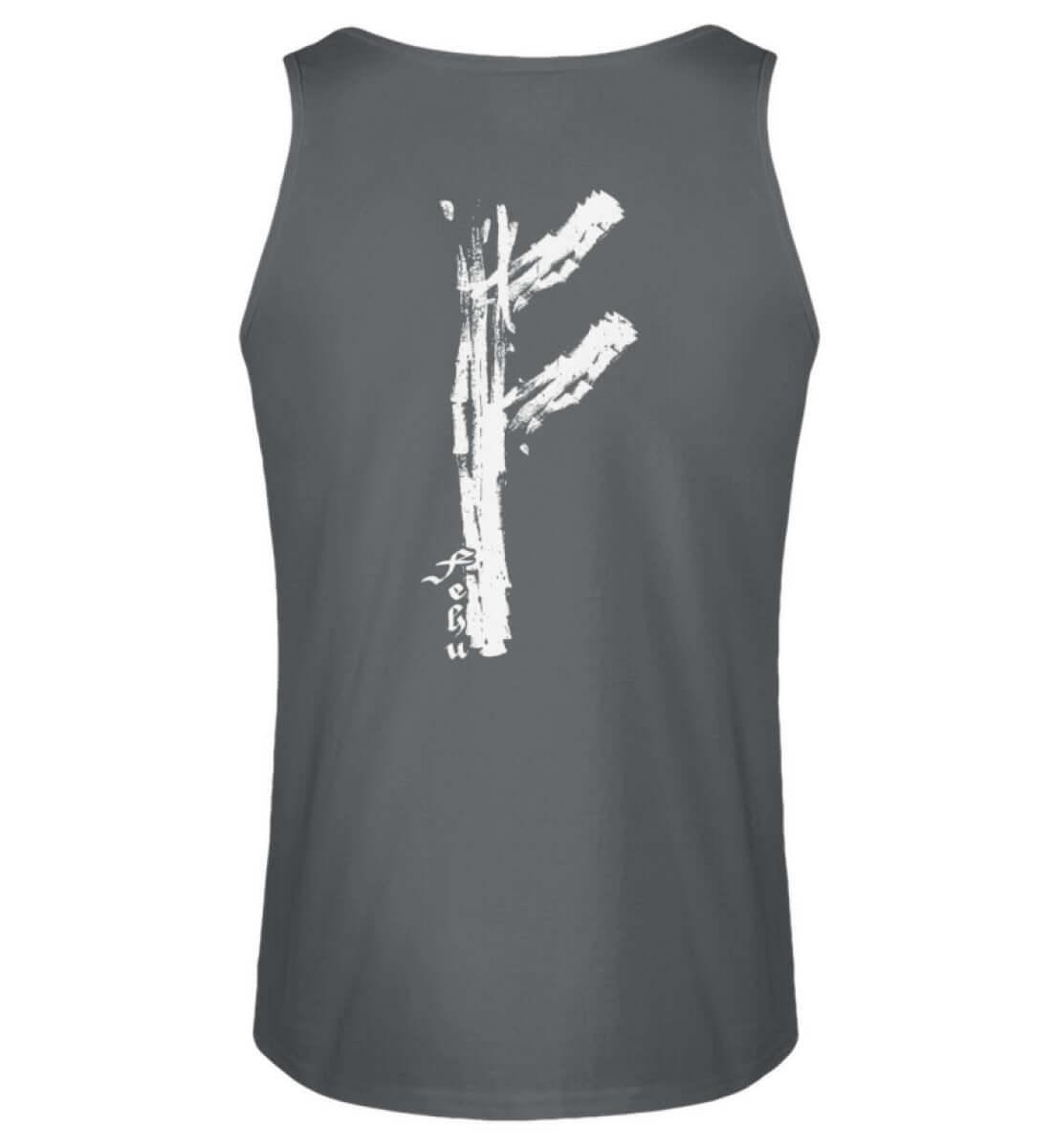 Wikinger Fehu Runen Backprint Tanktop - Symbol für Wohlstand und Energie - Nordic Viking Wear