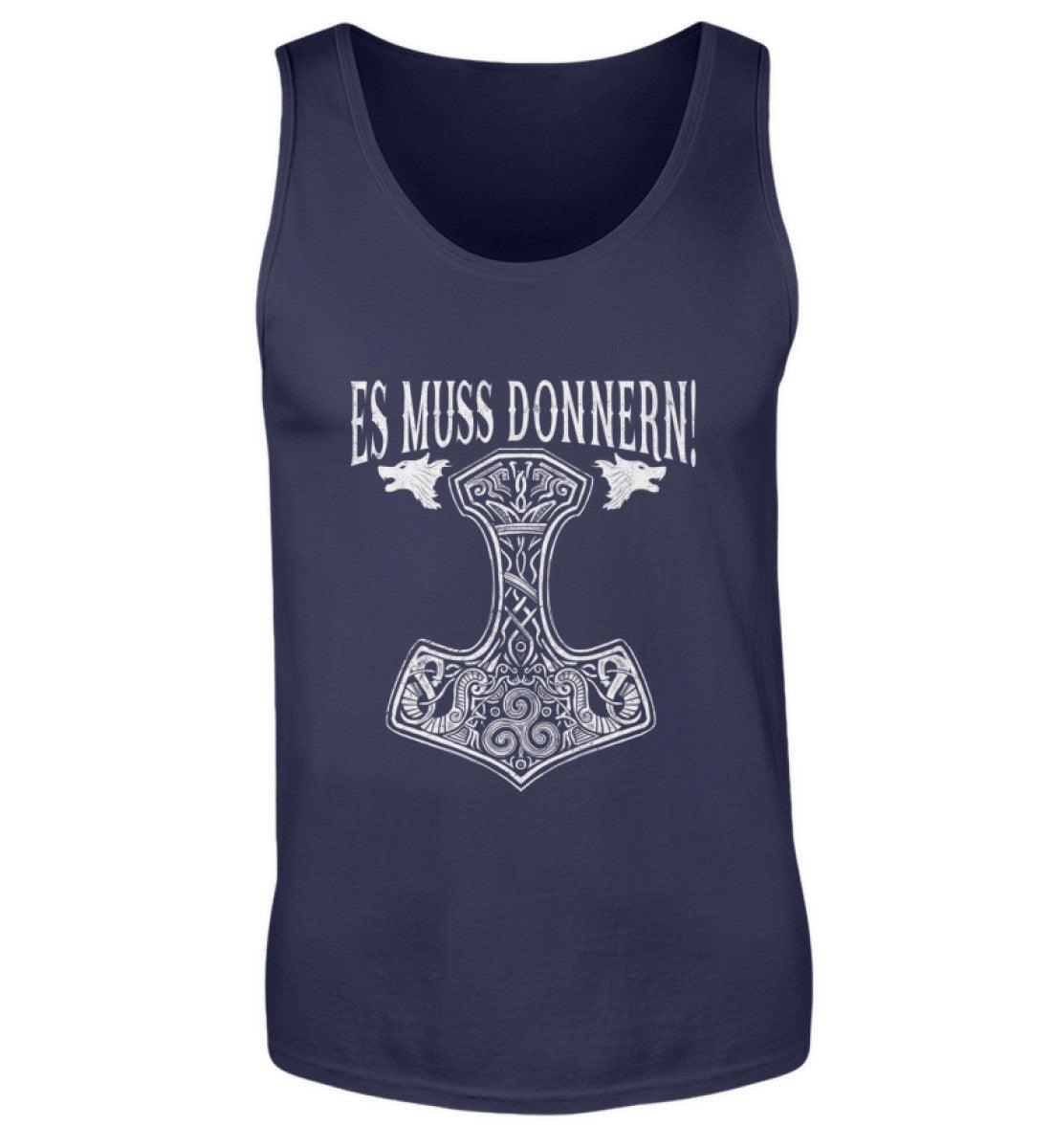 Es Muss Donnern Thors Hammer Tanktop - Nordic Viking Wear