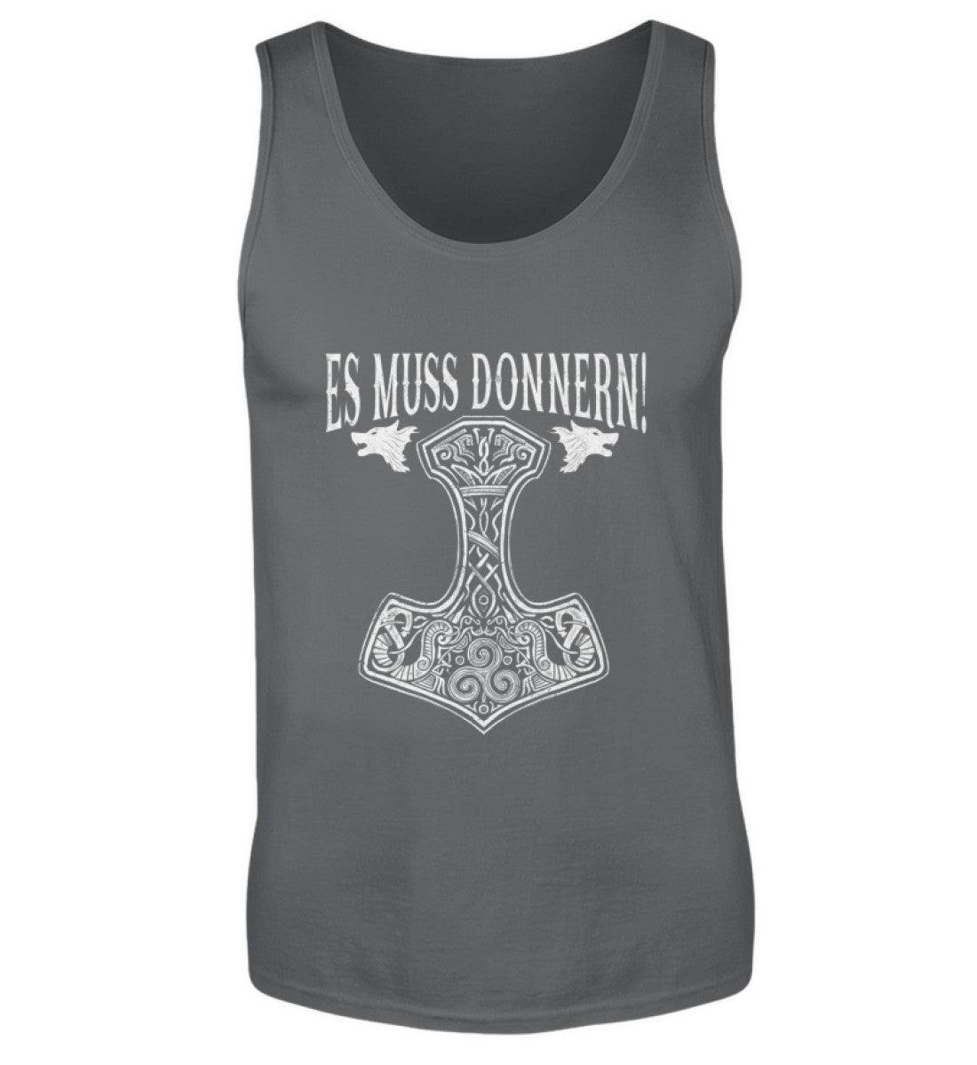 Es Muss Donnern Thors Hammer Tanktop - Nordic Viking Wear