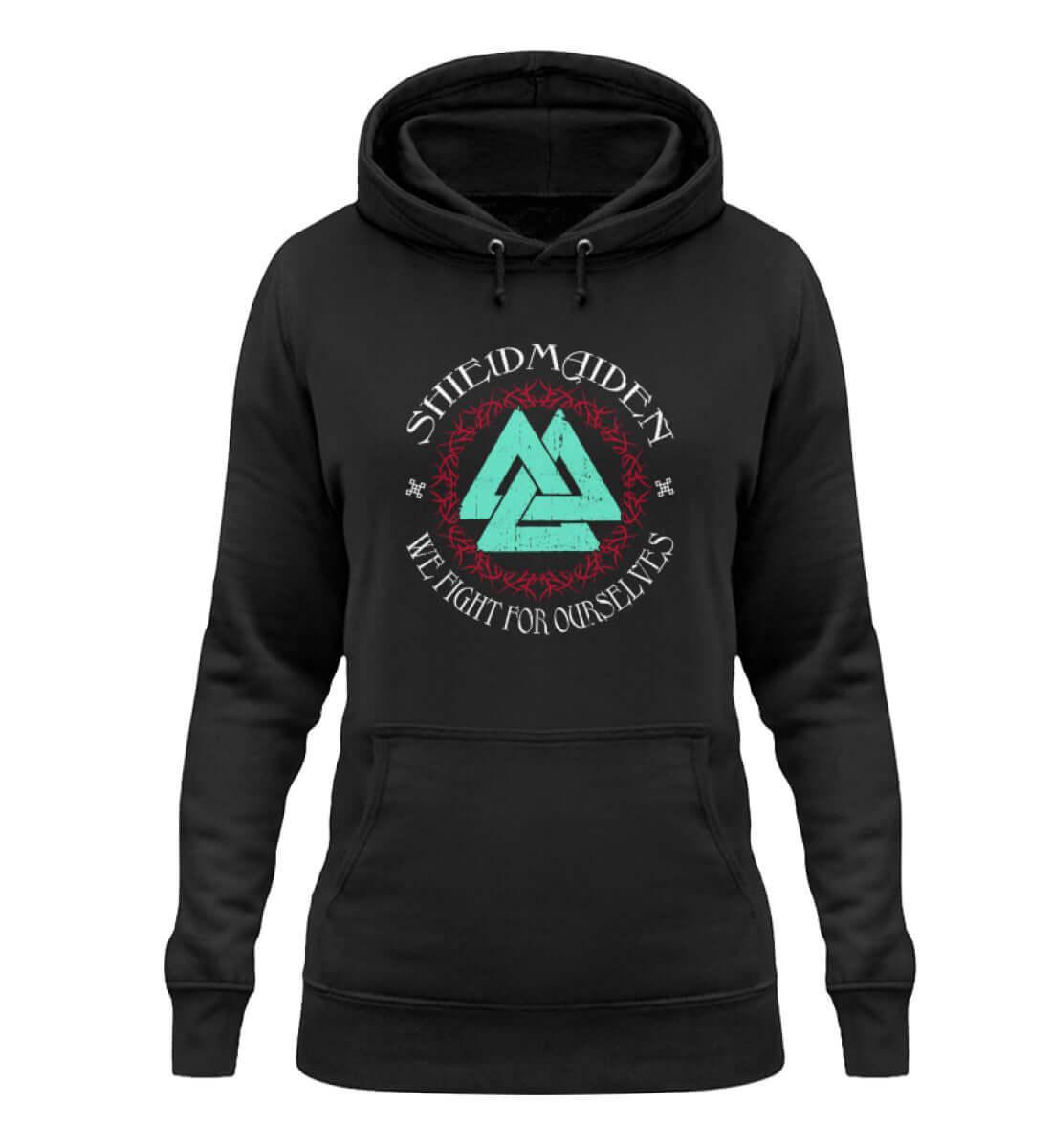 Shieldmaiden Valknut Hoodie Damen - Damen Hoodie - Nordic Viking Wear