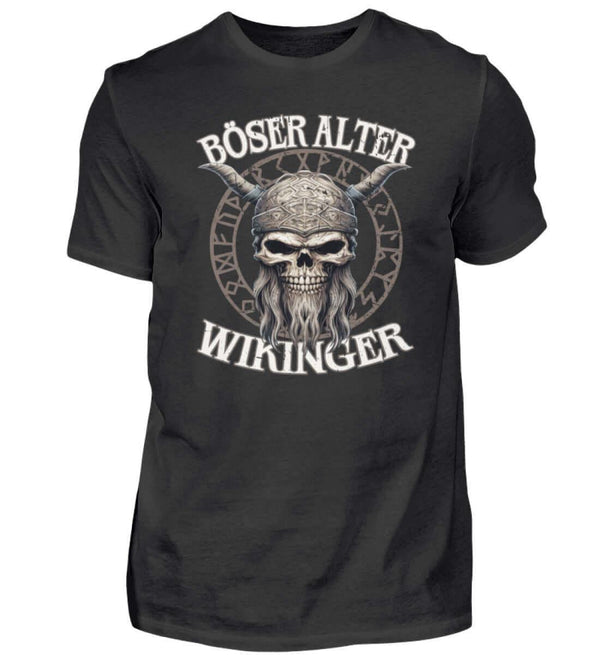 "Böser Alter Wikinger" Premiumshirt – Humorvolles Design für Nordische Krieger - Nordic Viking Wear