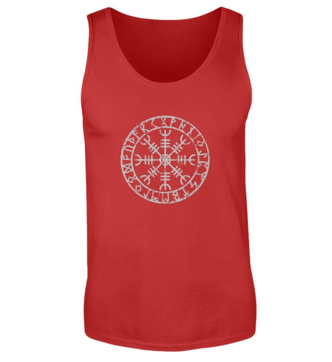 "Aegishjalmur Helm of Awe" Wikinger-Tanktop – Schutz und Macht in Runenform - Nordic Viking Wear